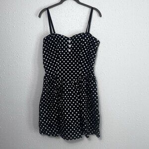 Hot Topic Polka Dot All-Occasion Dress Black and White Women's Size XL Pin Up